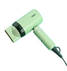 Дорожній складаний фен для сушіння та укладання волосся VGR 421, компактний складаний фен