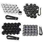 Ковпачки на гайки 21мм на колісні болти 21мм, чорний матовий, фото 4