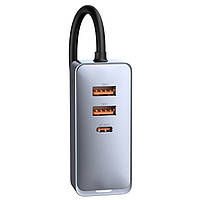 Автомобільний зарядний пристрій Baseus Share Together PPS 2U+2C Gray 120 w, фото 6