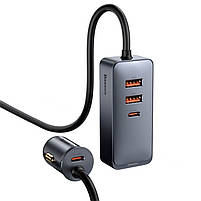 Автомобільний зарядний пристрій Baseus Share Together PPS 2U+2C Gray 120 w, фото 11