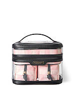 Набір косметичок Victoria's Secret 4-in-1 Train Case (рожева у смужку)