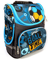 Рюкзак шкільний каркасний для хлопчика 1,2 клас Ранець першокласника Футбол