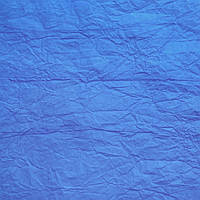 Синяя жатая бумага, 70 см х 5 м