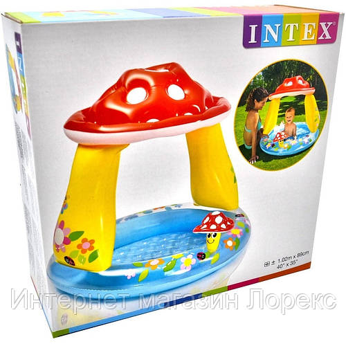 Купить Надувной бассейн с навесом Грибок Intex, цена 610 ₴ — Prom.ua ...