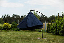 Парасоля садова кутова з нахилом FunFit Garden синя 3м., фото 4
