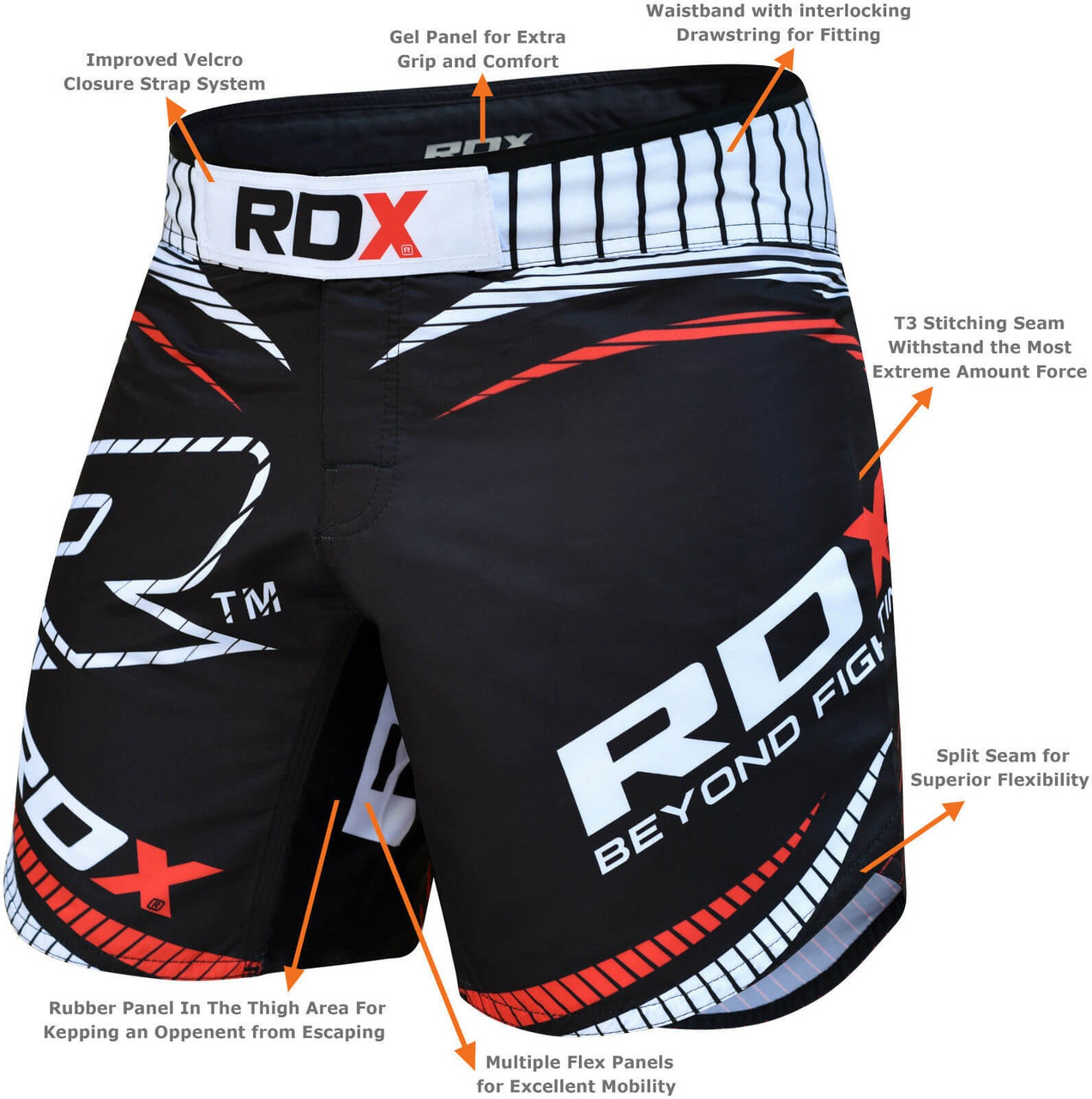 Шорти MMA RDX Grappling XS - фото 2 - id-p1803770657