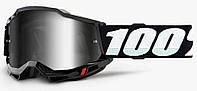 Мотоочки 100% Accuri 2 Goggle Black - Mirror Silver Lens