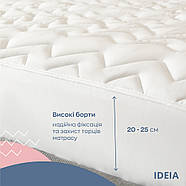 Наматрацник ТМ IDEIA Lux Elite з бортом, пл 250, 80*190*25 см, фото 6