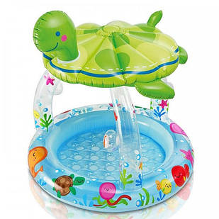 Дитячий надувний басейн Intex "Морська черепаха» з навісом