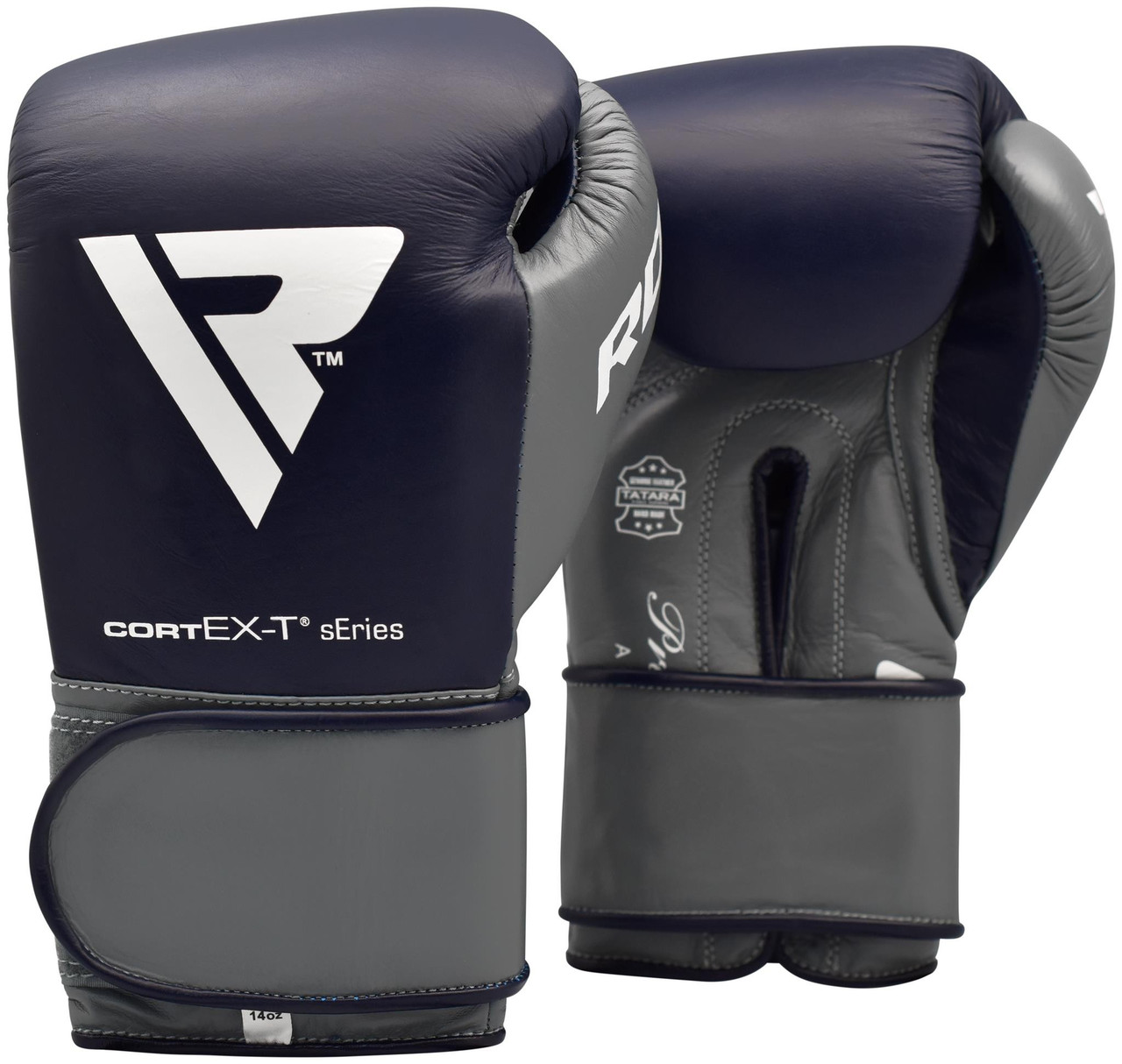 Боксерські рукавиці RDX Leather Pro C4 Blue 10 ун. - фото 1 - id-p1803779151