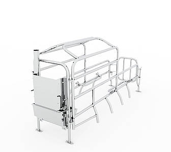 Станок для опоросу з коритом, Тип 2