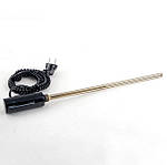 Чорна глянцева рушникосушка з ТЕНом графіт 500х700 Instal Project RETTO RET-50/70C12, фото 4