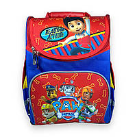 Шкільний рюкзак для хлопчика Space один відділ фронтальна кишеня бічні кишені розмір 33*28*15, принт Щенячий