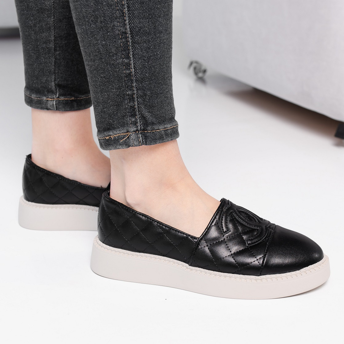 Лофери жіночі Fashion Catherine 3896 38 розмір 24,5 см Чорний код ID 4542646