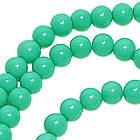 Намистини 10 мм Нитка 80 см Бірюзові Зелені тон 118, Фурнітура для Прикрас, Біжутерії, Браслетів, Бус, Кольє, Кулонів, фото 6