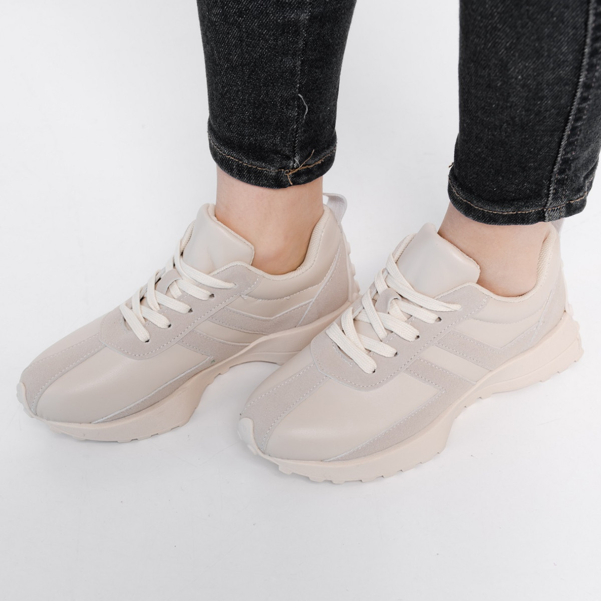 Кросівки жіночі Fashion Joan 3921 36 розмір 23 см Молочний код ID 4542792
