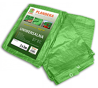 Тент 3х4м 90 гр/м.кв. (тарпаулин) водонепроницаемый из полипропилена пр-во Польша ТМ Bradas Green