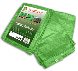 Тент 2х3м 90 г/м2 (тарпаулін) водонепроникний із поліпропілену пр-о Польща ТМ Bradas Green