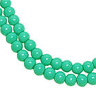 Намистини 8 мм Нитка 80 см Бірюзові Зелені тон 118, Фурнітура для Прикрас, Біжутерії, Браслетів, Бус, Кольє, фото 4