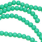 Намистини 8 мм Нитка 80 см Бірюзові Зелені тон 118, Фурнітура для Прикрас, Біжутерії, Браслетів, Бус, Кольє, фото 3