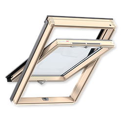 Мансардне вікно GZR 3050B, ручка знизу, дерево SR06 114x118 см