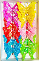 Бабочки декоративные (12 см, 12 шт)