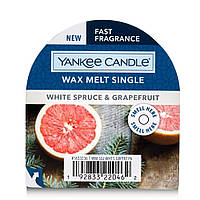 Воск для аромалампы "Белая ель и грейпфрут" Yankee Candle 22 г