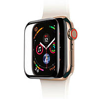 Защитное стекло (пленка) Apple Watch 4, Watch 5, Watch 6, Watch SE 44 мм черное PMMA