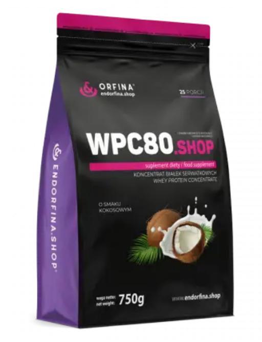 Протеїн Orfina Whey Protein Concentrate WPC80 750 грам Смак :Кокос, фото 1