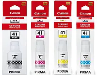 Пигментные чернила для принтера (комплект) Canon GI-41 PIXMA Black Cyan Magenta Yellow