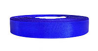 Атласная лента синяя (0,6 см х 36 ярдов)