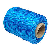 Шпагат полипропиленовый синий на втулке (веревка для подвязки),100 г