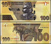 Зимбабве / Zimbabwe 100 Dollars 2020(2022) Pick NEW UNC