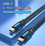 Кабель Vention Type-C Mini USB для зарядки та передачі даних 480Mbps 2 м Чорний COWBH, фото 6