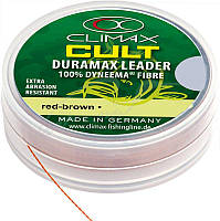 Шок-лидер Climax cult Duramax leader 0,18 mm 20 m красно-коричневый, Германия