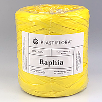 Рафия Plastiflora, желтая, 200 м