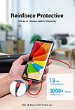 Кабель Vention USB Type C Нейлонова оплітка USB A - USB C 3A/18W 2 м Червоний CODRH, фото 10