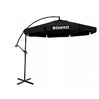 Зонтик садовый с наклоном черный Bonro (Бонро) 3 метра, 6 спиц (90000004)