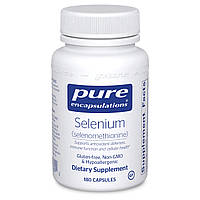 Селен (селенометионин), Selenium (selenomethionine), Pure Encapsulations, 180 капс.