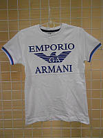Брэндовые футболки для мальчиков "Армани-3" ТМ Wanex, Турция р.86-116см