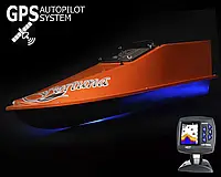 Карповый кораблик Фортуна (аккумулятор 34000 mah) с GPS автопилотом (V3_6+1) и эхолотом Lucky 918