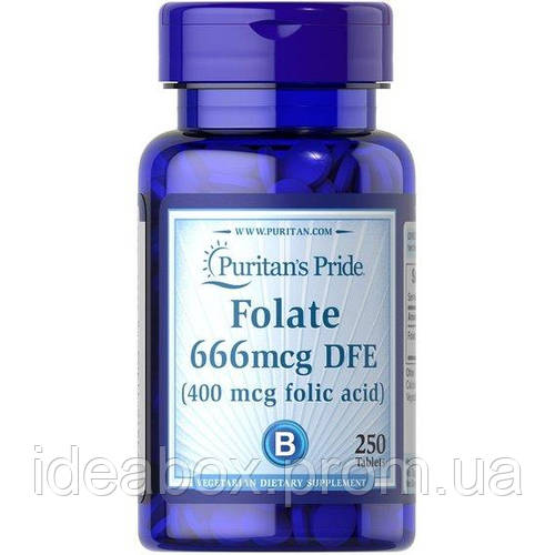 Купить Фолиевая кислота Puritans Pride Folic Acid 400 mcg 250 Tabs IX ...