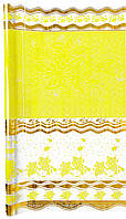 Пленка тонированная с рисунком "Цветы" желтая (60 см х 9 м)