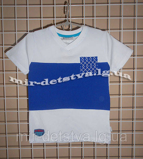 Високоякісні футболки для хлопчиків ТМ Wanex, Туреччина р.110-122 см бірюзовий, жовтий, білий, фото 1