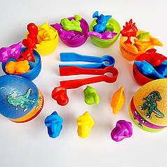 Дитяча гра сортування з динозаврами, 36 шт