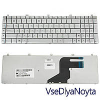 Клавиатура для ноутбука ASUS (N55, N75, X5QS) rus, silver (N55 version)
