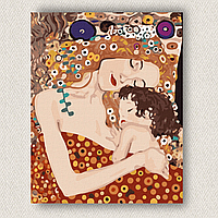 Интерьерная картина-постер на стену Мама и ребенок Густавт Климт 30*20 Оригами OP 5192 Маленькая