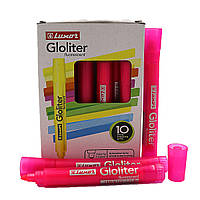 Маркер текстовый делитель Luxor Gliter fluorescent 1-3,5мм розовый