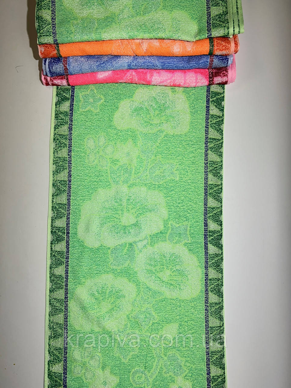 Рушник полотенце 100*50см махра поліестер для дому, побуту, фото 1