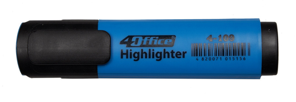 Маркер текстовиділювач 4Office Higlighter блакитний (4-109-05), фото 1